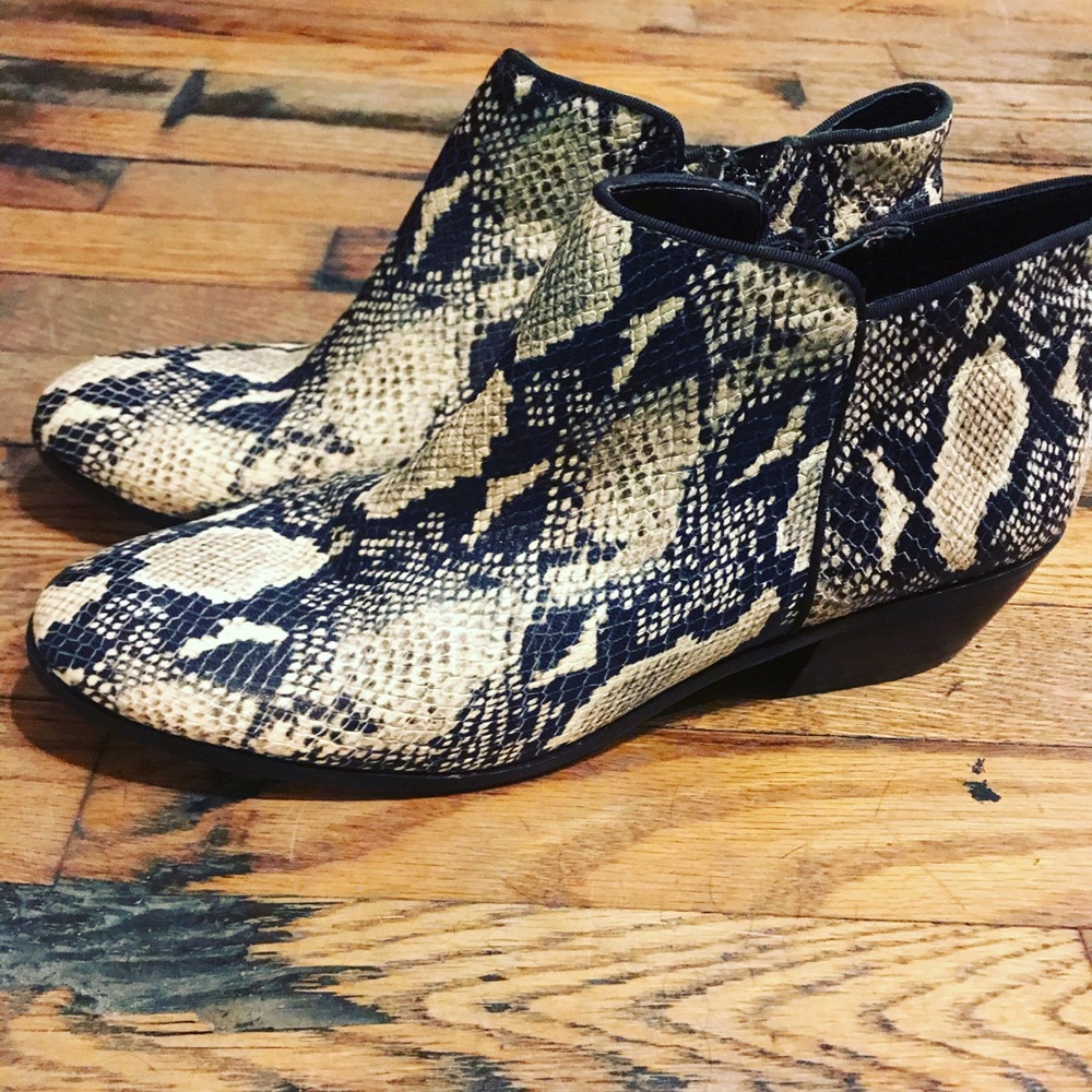 Sam Else Man Snakeprint Ankle Boots